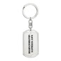 Navy Veteran's Granddaughter - Luxury Dog Tag Keychain