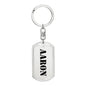 Aaron - Luxury Dog Tag Keychain