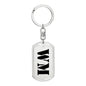 Wm - Luxury Dog Tag Keychain