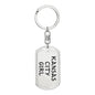 Kansas City Girl v4 - Luxury Dog Tag Keychain