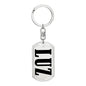 Luz v01 - Luxury Dog Tag Keychain