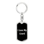 Love My Lizard v2 - Luxury Dog Tag Keychain