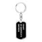 Coast Guardsman's Mother v2 - Luxury Dog Tag Keychain