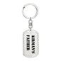 Airman's Father - Luxury Dog Tag Keychain