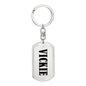 Vickie v01 - Luxury Dog Tag Keychain