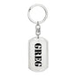 Greg - Luxury Dog Tag Keychain