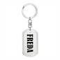 Freda v01 - Luxury Dog Tag Keychain