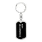 Navy Grandfather v2 - Luxury Dog Tag Keychain
