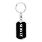 Sidney v3 - Luxury Dog Tag Keychain