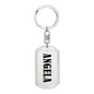 Angela v01 - Luxury Dog Tag Keychain