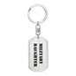 Military Daughter - Luxury Dog Tag Keychain