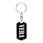 Vera v02 - Luxury Dog Tag Keychain