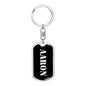 Aaron v3 - Luxury Dog Tag Keychain