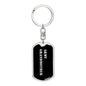 Army Grandmother v2 - Luxury Dog Tag Keychain
