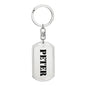 Peter - Luxury Dog Tag Keychain