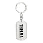 Thelma v01 - Luxury Dog Tag Keychain