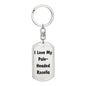 Love My Pale-Headed Rosella - Luxury Dog Tag Keychain