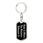 Miniature Schnauzer's Home v2 - Luxury Dog Tag Keychain