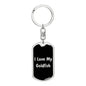 Love My Goldfish v2 - Luxury Dog Tag Keychain