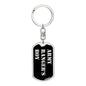 Army Ranger's Boy v2 - Luxury Dog Tag Keychain