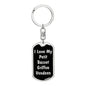 Love My Petit Basset Griffon Vendeen v5 - Luxury Dog Tag Keychain