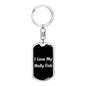 Love My Molly Fish v2 - Luxury Dog Tag Keychain