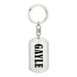 Gayle v01 - Luxury Dog Tag Keychain