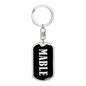 Mable v02 - Luxury Dog Tag Keychain