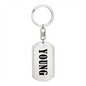 Young v01 - Luxury Dog Tag Keychain