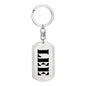 Lee - Luxury Dog Tag Keychain