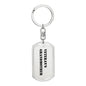 Veteran's Grandmother - Luxury Dog Tag Keychain