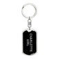 Charlotte Girl v5 - Luxury Dog Tag Keychain