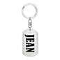 Jean v01 - Luxury Dog Tag Keychain