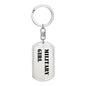 Military Girl - Luxury Dog Tag Keychain