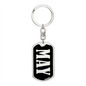 May v02 - Luxury Dog Tag Keychain