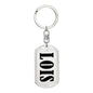Lois v01 - Luxury Dog Tag Keychain