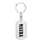 Maura v01 - Luxury Dog Tag Keychain