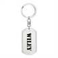 Wiley - Luxury Dog Tag Keychain