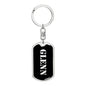 Glenn v3 - Luxury Dog Tag Keychain