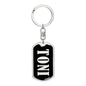 Toni v02 - Luxury Dog Tag Keychain