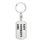 Navy Veteran's Girl - Luxury Dog Tag Keychain