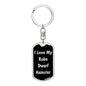 Love My Robo Dwarf Hamster v2 - Luxury Dog Tag Keychain