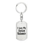 Love My Alaskan Malamute - Luxury Dog Tag Keychain