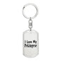 Love My Pekingese - Luxury Dog Tag Keychain
