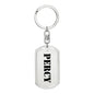 Percy - Luxury Dog Tag Keychain