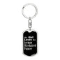 German Wirehaired Pointer v2 - Luxury Dog Tag Keychain