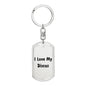 Love My Discus - Luxury Dog Tag Keychain