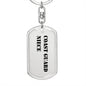 Coast Guard Niece - Luxury Dog Tag Keychain