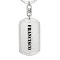 Francisco - Luxury Dog Tag Keychain