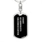 Coast Guardsman's Granddaughter v2 - Luxury Dog Tag Keychain